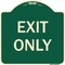 Signmission Designer Series Sign-Exit Only, Green Heavy-Gauge Aluminum, 18" H, 18" L, G-1818-9976 A-DES-G-1818-9976 - alternate 1